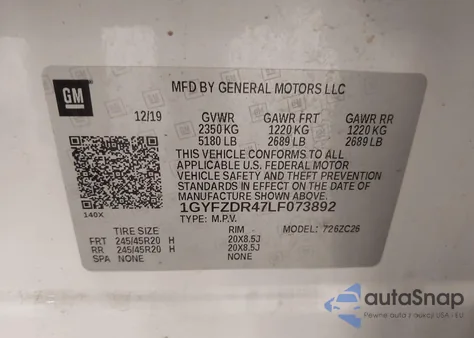 2020 Cadillac Xt4 Awd Premium Luxury from USA, damaged, VIN 1GYFZDR47LF073892